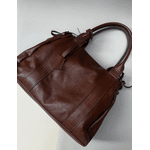 Bolsa Rose Couro Marrom 