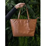 Bolsa Sofia em Couro Caramelo