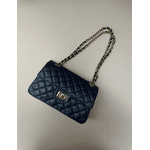 Bolsa Kiara Média Couro Azul Marinho