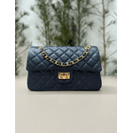 Bolsa Kiara Média Couro Azul Marinho