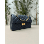 Bolsa Kiara Média Couro Azul Marinho