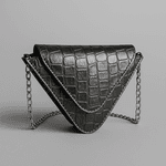 BOLSA TRIANGULO MINI CROCO