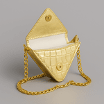 BOLSA TRIANGULO MINI CROCO