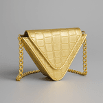 BOLSA TRIANGULO MINI CROCO