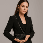 BOLSA TRIANGULO MINI CROCO