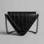 BOLSA TRIANGULO MINI CROCO