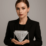 BOLSA TRIANGULO MINI CROCO
