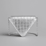 BOLSA TRIANGULO MINI CROCO