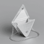 BOLSA TRIANGULO MINI CROCO