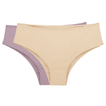 Kit Calcinha Basic 100% AlgodÃo Nude/rosa Retro