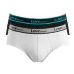 KIT CUECA BRIEF BRANCO/PRETO