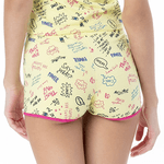 Short F.cidre Est.azul Fl