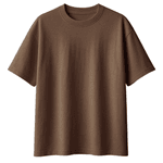 Camiseta Oversized Marrom