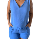 conjunto primaveril azul claro