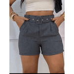 Shorts elegância cinza 