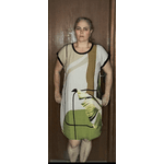 vestido paisagem folhagem