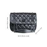 Bolsa Sophia Preto | Couro Legítimo