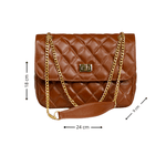 Bolsa Sophia Terracota | Couro Legítimo