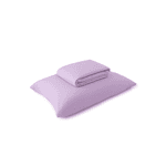 Kit Lençol Solteiro King Violeta + Fronha - Exclusiva Malha Novo Toque 100% Algodão - Super Penteada (2pçs)