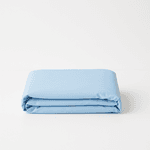 Kit Lençol Casal Azul Claro + Fronhas - Exclusiva Malha Novo Toque 100% Algodão - Super Penteada