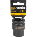 Soquete Sextavado Impacto Curto 24mm Encaixe 3/4 Pol 3061340024 Vonder