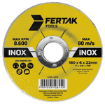 Kit 10 Discos de Desbaste 180x6,0x22,22 2816 Fertak