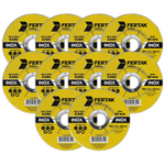 Kit 10 Discos de Desbaste 180x6,0x22,22 2816 Fertak