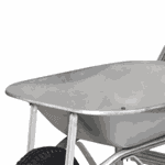 Carrinho de Mão Galvanizado Chapa 24 60L 00147 Metalosa