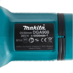 Esmerilhadeira Angular 9 Pol à Bateria 18v + 18v DGA900Z Makita