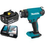 Soprador Térmico DHG181ZK + Bateria 18V 5Ah + Carregador Bivolt Makita
