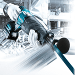 Cortadora Compacta DMC300 + Serra Sabre DJR187 + Bateria 18V 5Ah + Carregador Makita