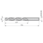Broca Ar HSS DIN 338A 1/4 Pol Dormer
