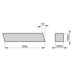 Bits Quadrado Ar Hss 1/2 x 4 Pol Din 4964 K5201/2x4 Dormer