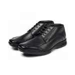 Bota Masculina Comfort em Couro Bovino Preto