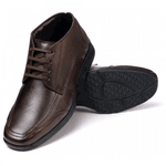 Bota Masculina Comfort em Couro Bovino Brown