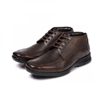 Bota Masculina Comfort em Couro Bovino Brown