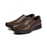 Sapato Social Masculino Comfort em Couro Bovino Brown