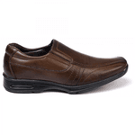 Sapato Social Masculino Comfort em Couro Bovino Brown