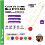Cabo de Guerra Bola Cravo 50mm - Big Bull Pet 