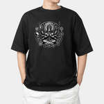 Camiseta estampada Meditação
