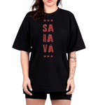 Camiseta estampada Saravá