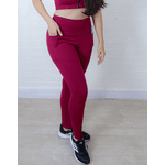 Calça Legging Luna com Ziper - Rouge