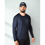 Camiseta Fitness Masculina Manga Longa Dinamic Preto