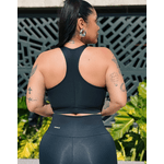 Top Luna Ziper - Preto