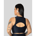 Top Satin Line - Preto