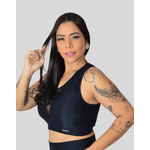 Top Satin Line - Preto