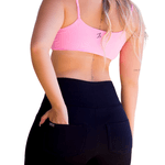 Calça Legging Bolso Traseiro - Preta