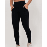 Calça Legging Bolso Frontal - Preta