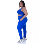 Calça Legging Bolside Plus Size Azul