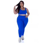 Calça Legging Bolside Plus Size Azul